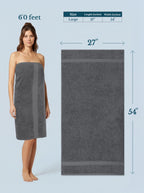 Badetücher 4er-Set aus 100 % Baumwolle – 69 x 137 cm