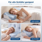 Ergonomisches Schmetterlingskissen aus Memory Foam – 2 Höhen