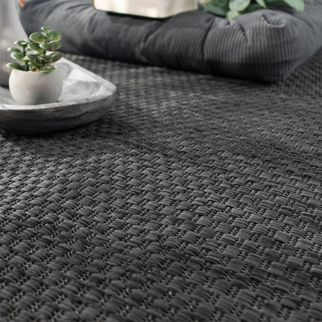 Outdoor-Teppich in Sisal-Optik – wetterfest, Flachgewebe, 160 x 220 cm