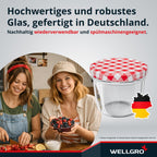 Einmachgläser 230 ml mit Schraubdeckel – 50 Stück, Made in Germany
