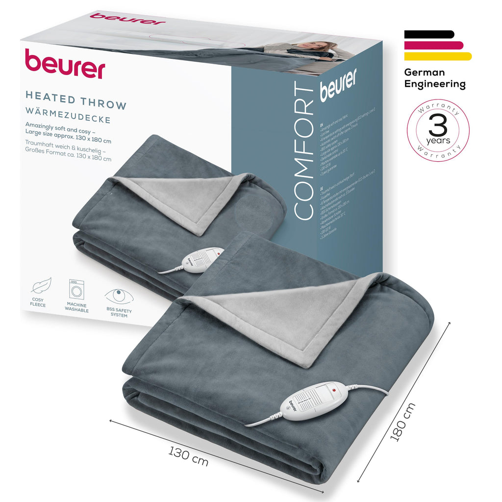 Beurer HD 75 Heizdecke – kuschelweich, 180 x 130 cm