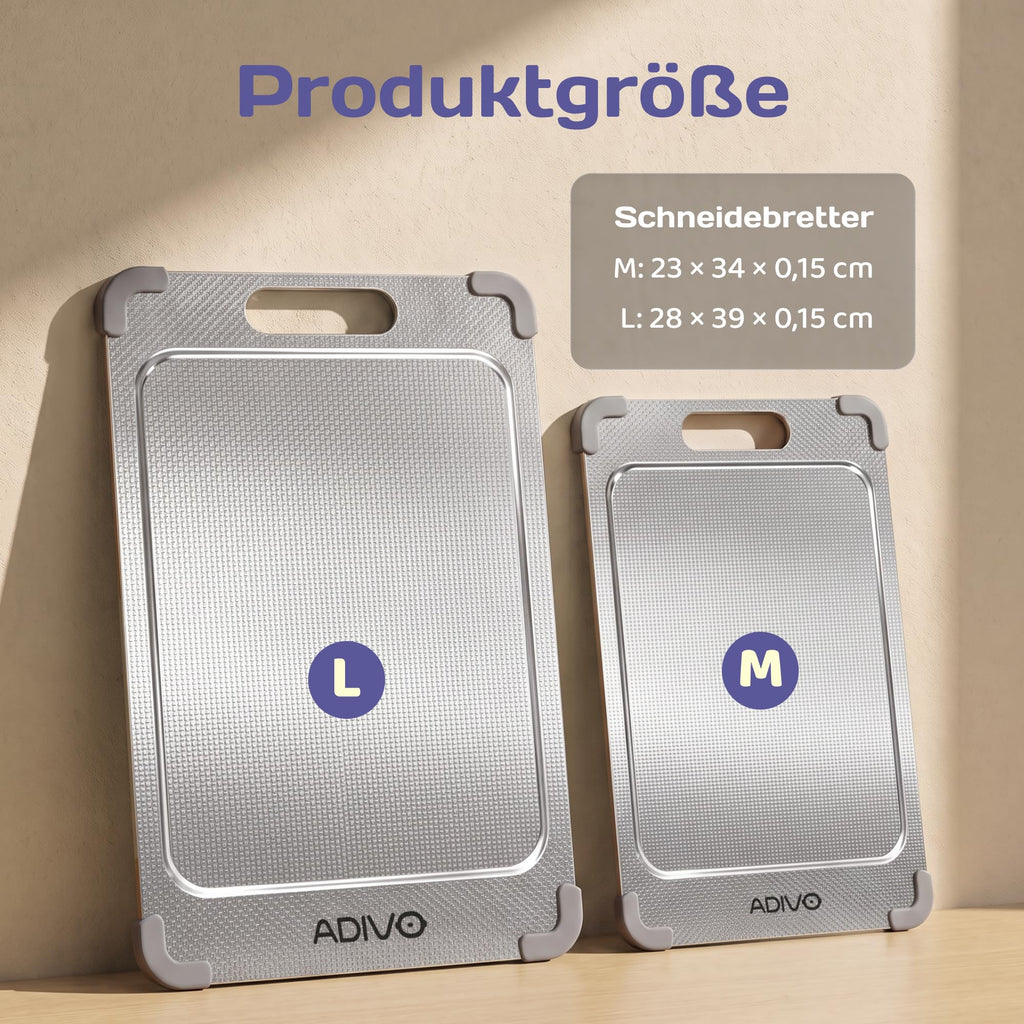Titan-Schneidebrett aus 100 % reinem Titan – 39 x 28 cm