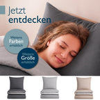 Biber-Bettwäsche 135 x 200 cm – 100 % Baumwolle, Wendedesign, 4-teilig