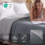 Bedsure Ganzjahres-Bettdecke ohne Bezug – mit integriertem Bezug, waschbar