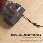 Beutelloser Bodenstaubsauger 850 W – mit HEPA-Filter & 2-in-1-Bürste