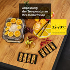 Dörrautomat aus Edelstahl – 6 Etagen, 450 W, Timer