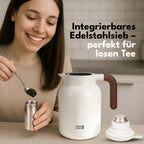 Isolierkanne 1,5 L mit Keramikbeschichtung & Teesieb