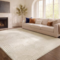 Waschbarer 3D-Teppich Hoch-Tief-Effekt – geometrisch, 290 x 200 cm