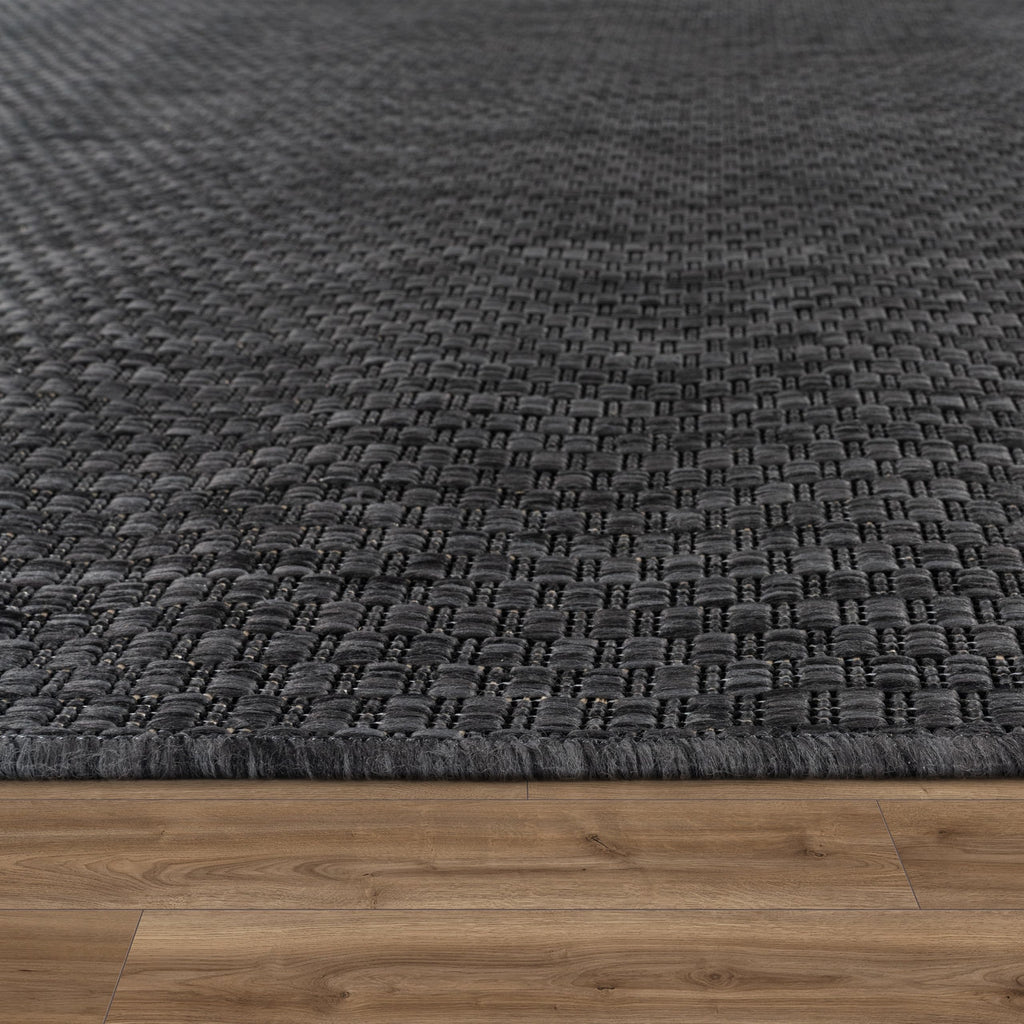 Outdoor-Teppich in Sisal-Optik – wetterfest, Flachgewebe, 160 x 220 cm