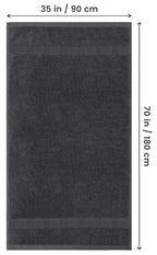 Große Badetücher 90 x 180 cm – 2er-Set aus Baumwolle (Saunatuch)