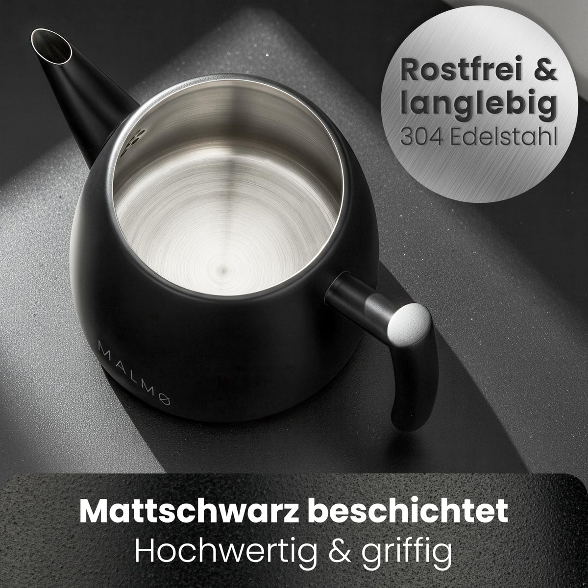 Doppelwandige Thermo-Teekanne mit Sieb – Edelstahl 304