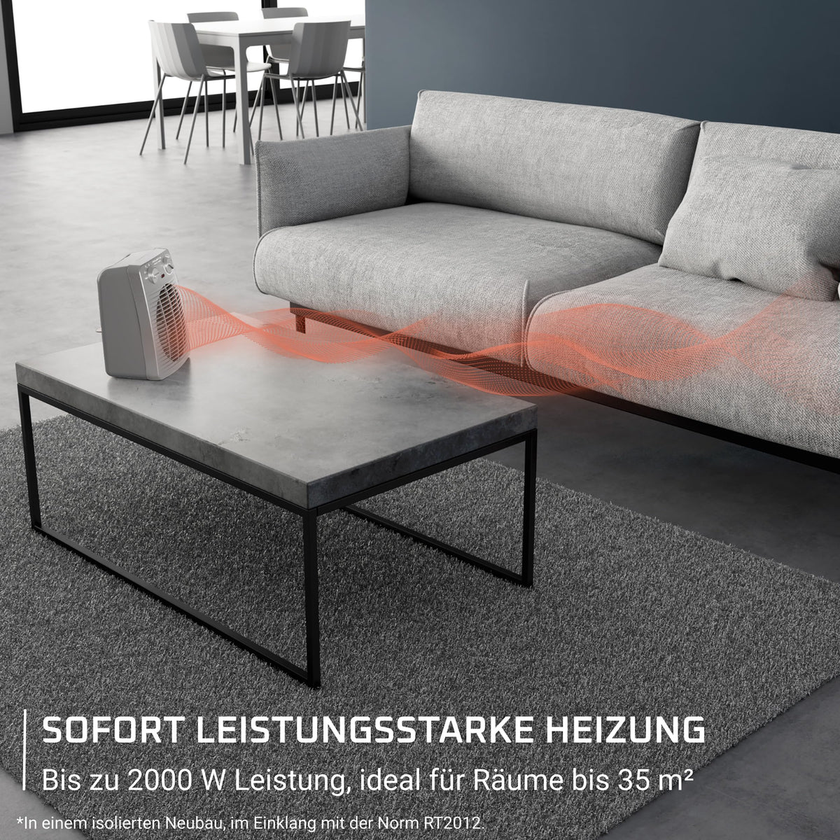 Rowenta Compact Power Heizlüfter mit Thermostat