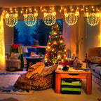 LED Lichterkugeln für Weihnachten – 2er Set, 8 Modi & Timer