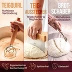 Sauerteig Starter-Set mit Gärkorb – 14-teilig