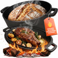 Gusseisen Brotbacktopf Ø 26 cm mit Deckel – für alle Herdarten & Backofen