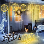 LED Lichterkugeln für Weihnachten – 2er Set, 8 Modi & Timer